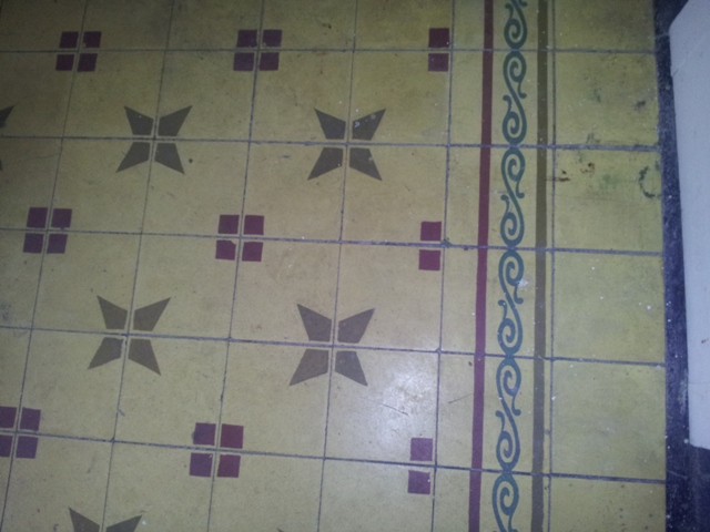 Indoor floor tiles at La Casa Rosada