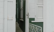 Entrance at Green 'Ecury' House | Archeological Museum Schelpstraat 42, Oranjestad